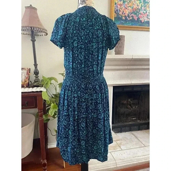 Talbot's Women's Dress Size S Blue Petite‎ Fit And Flare Sundress - Picture 6 of 8